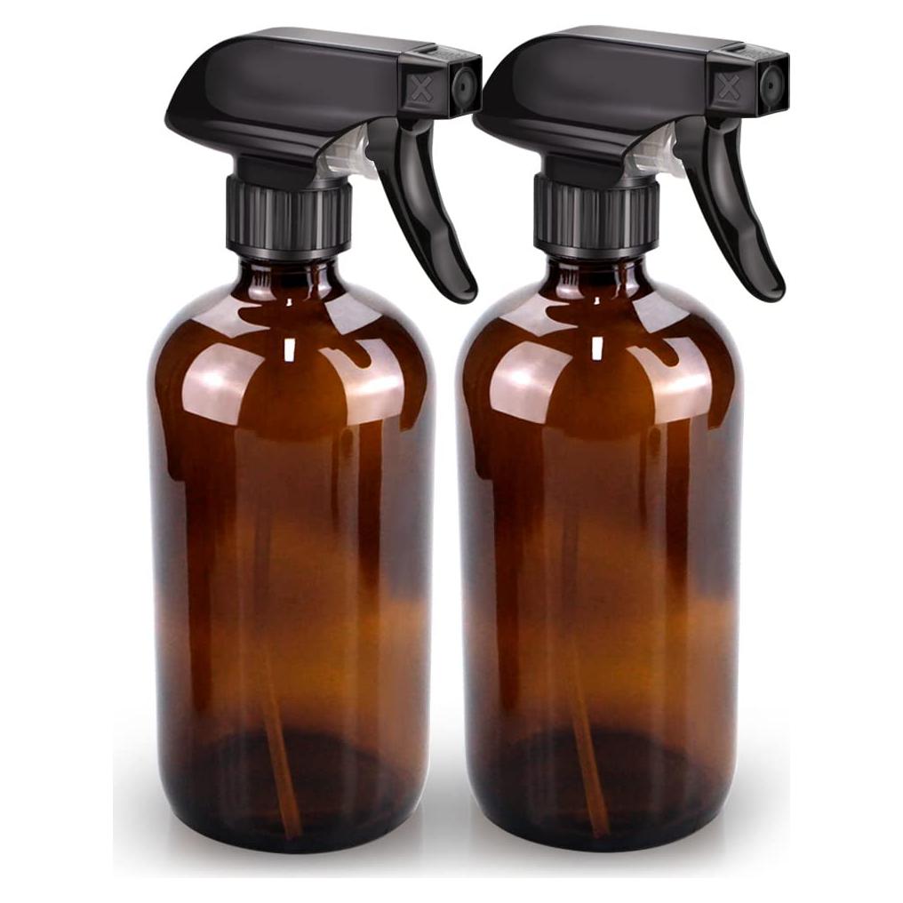 Botellas de Spray de Vidrio Ámbar Bontip 473 ml - 2 Piezas