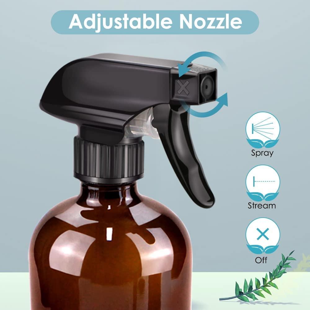 Botellas de Spray de Vidrio Ámbar Bontip 473 ml - 2 Piezas