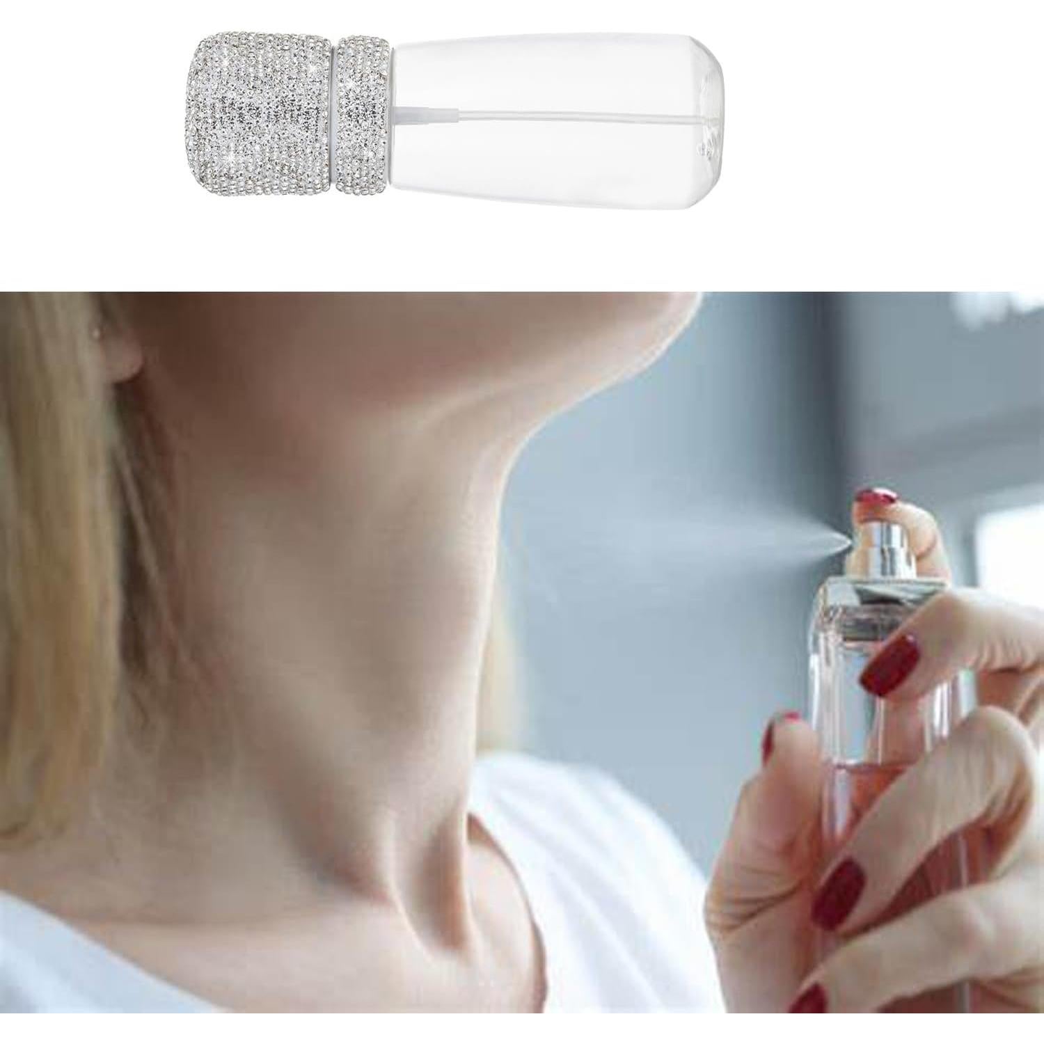 Botella de Spray de Viaje iHMeiju 60ml Plateada a Prueba de Fugas