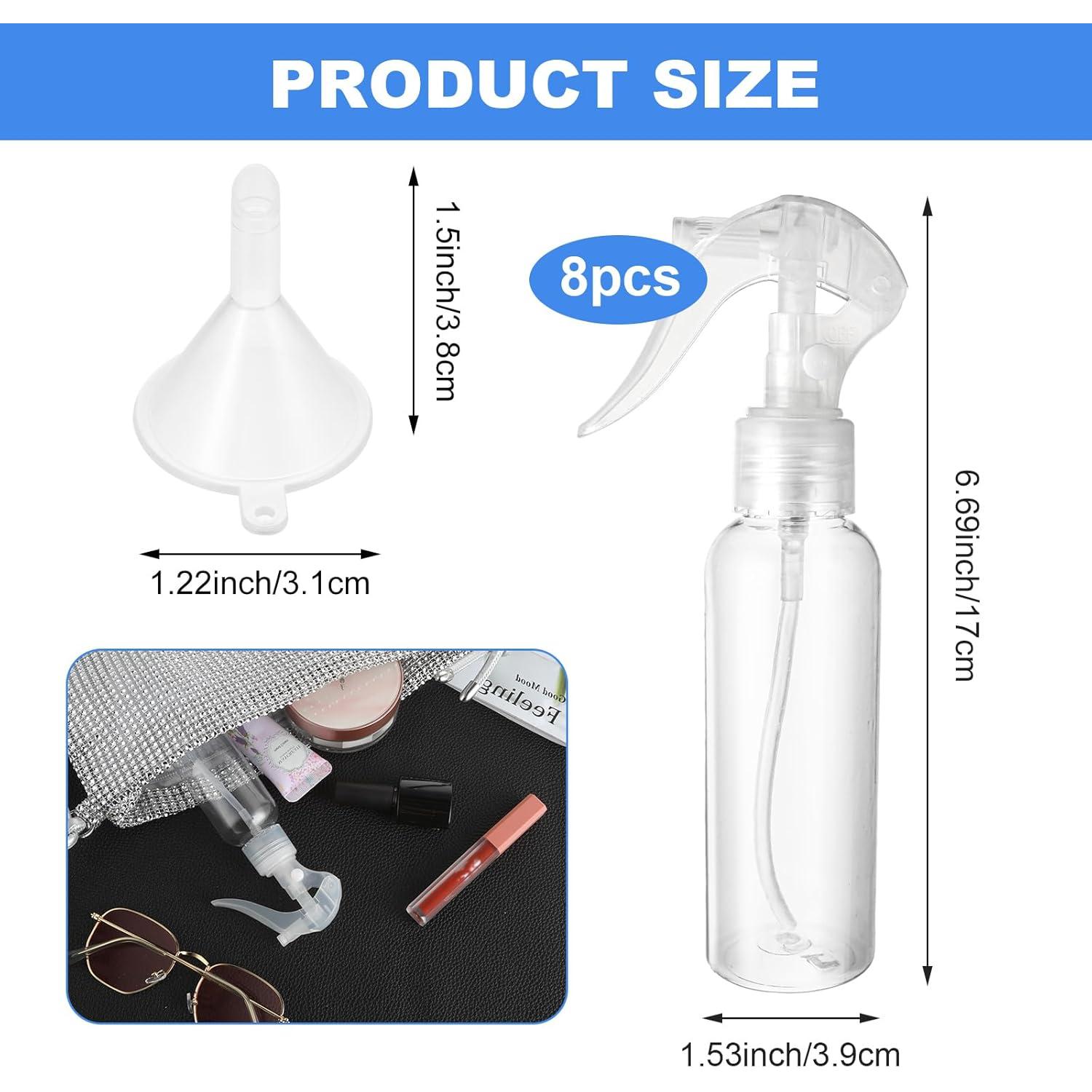 Molain 8 Botellas de Spray 100ml Reutilizables Sin Fugas