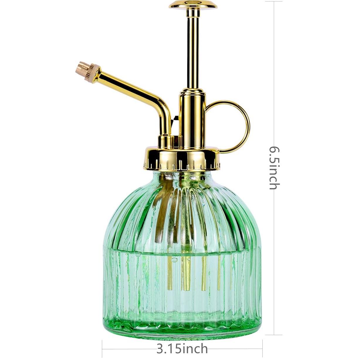 Botella de Spray para Plantas Aebor de Vidrio Verde 207 ml