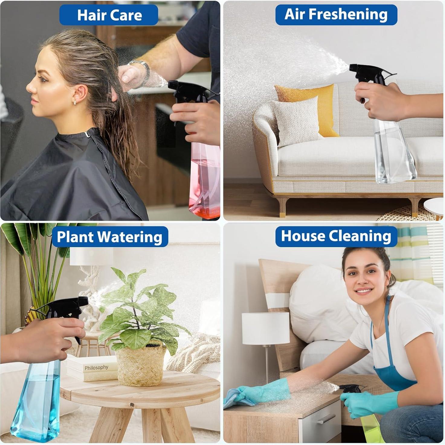 Botellas de Spray Boenoea 350ml (Paquete de 2) A Prueba de Fugas