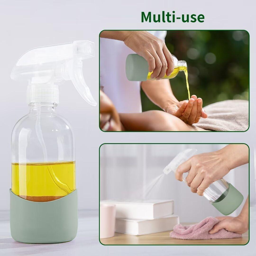 Botella de Spray de Vidrio HOMBYS 235ml Verde Militar Recargable