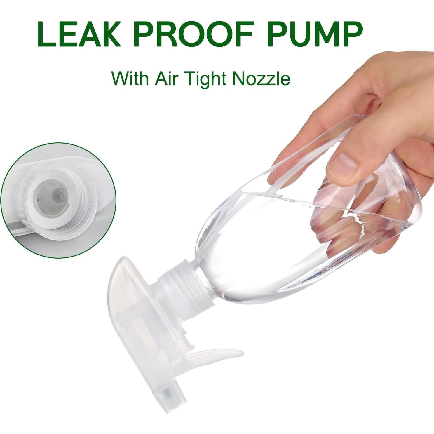 Botellas de Spray Bynccea 400ml Plástico Transparente 2 Unidades