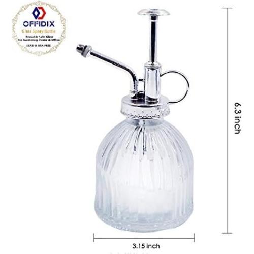 Botella de Spray de Vidrio OFFIDIX 200 ml Vintage 16.5 cm