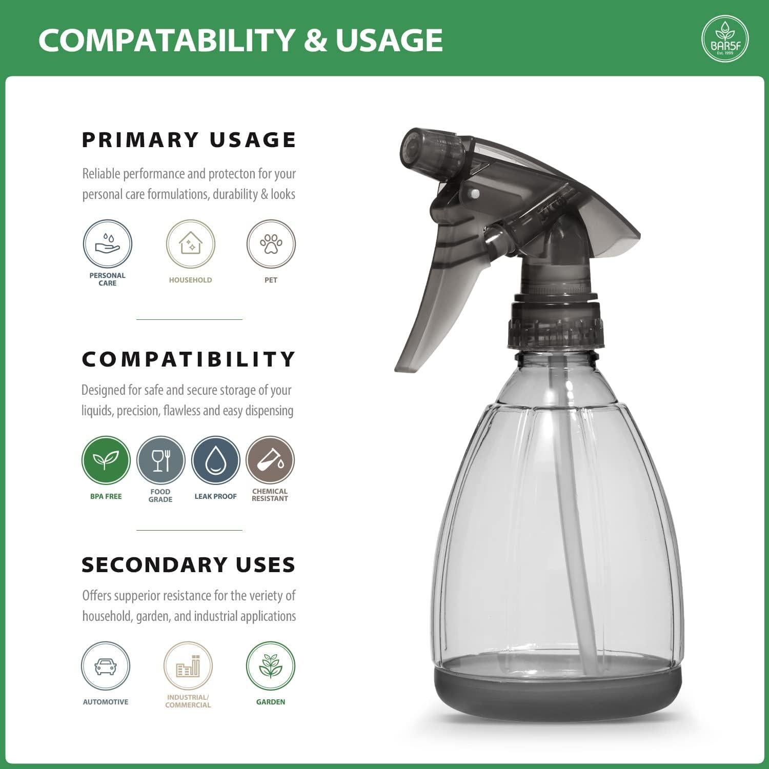 Botella de Spray Bar5F 0.35L A Prueba de Fugas Gris Humo