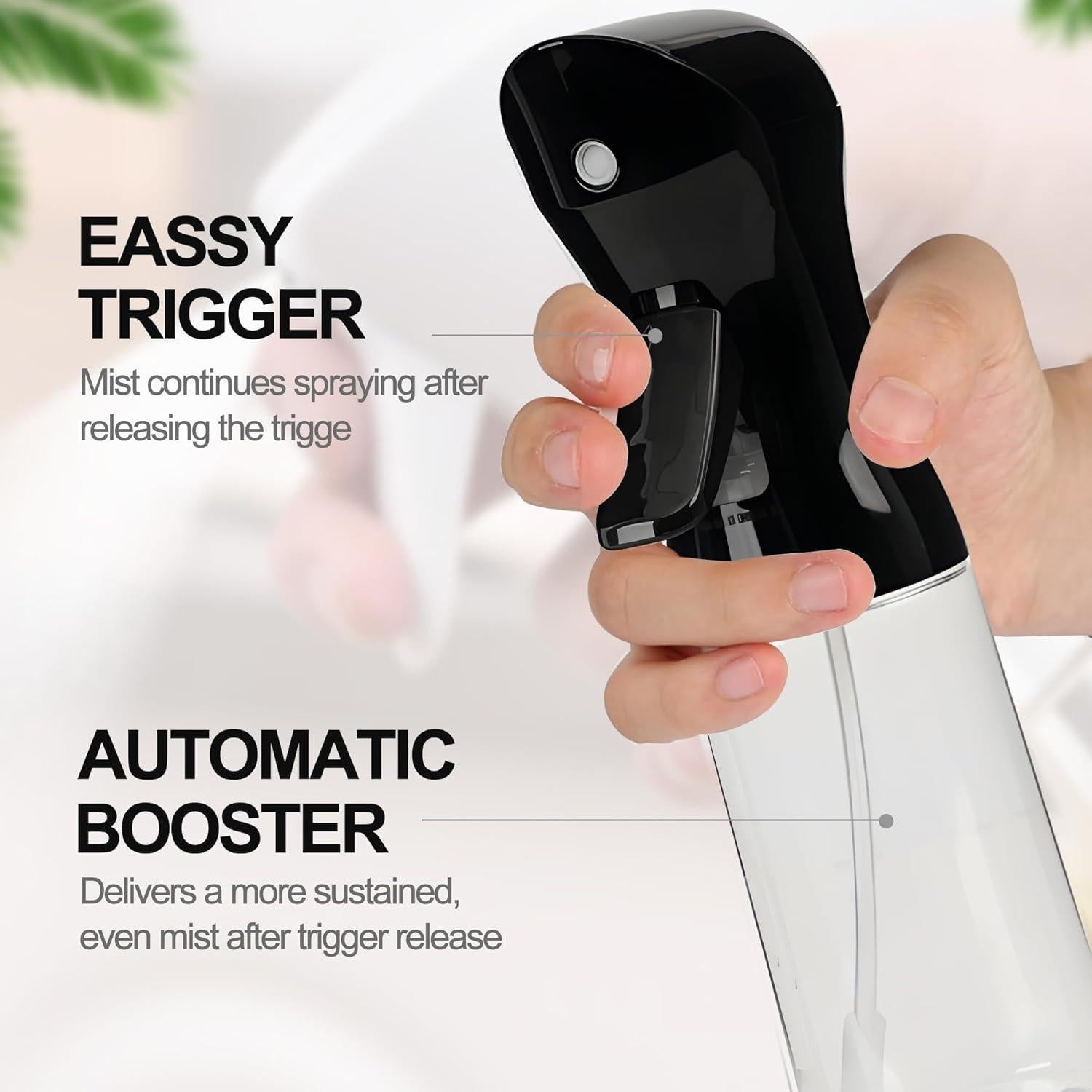 Botella Spray Nebulización Continua 200ml Miralosvian Negra