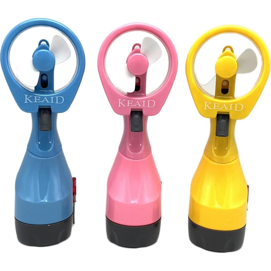 Ventilador de Mano Portátil KEAID KA0805 con Rocío Agua - 3 Colores