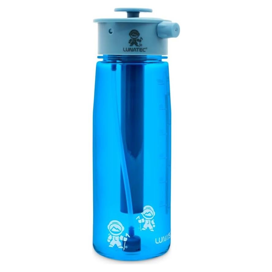 Botella de Agua en Spray Lunatec 750ml Azul - 3 en 1