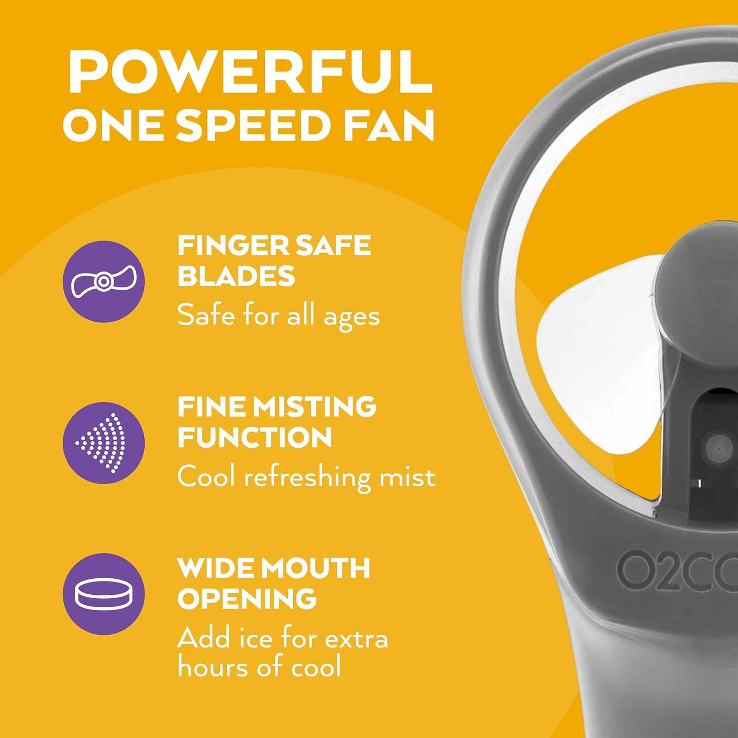 Ventilador de Nebulización O2COOL Elite Gris Portátil