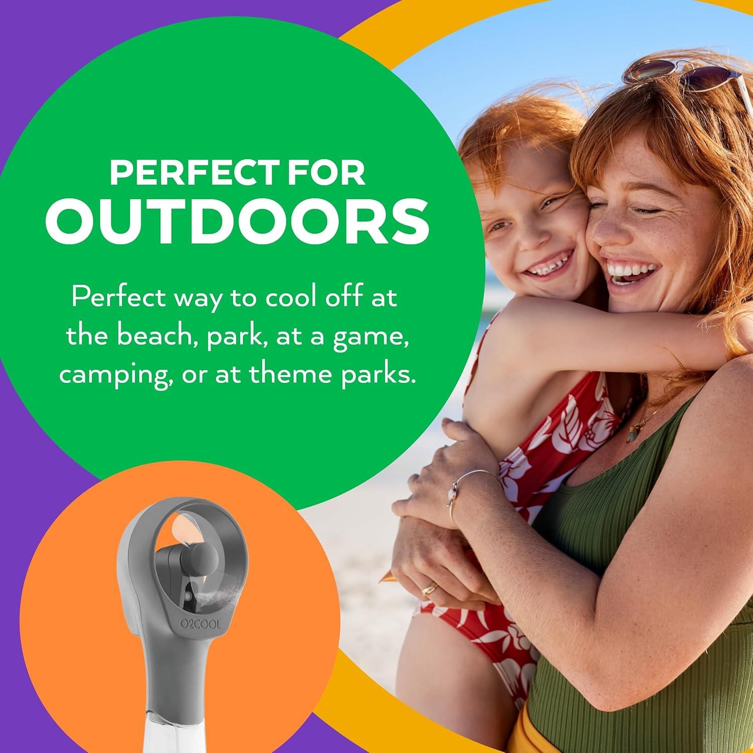 Ventilador de Nebulización O2COOL Elite Gris Portátil