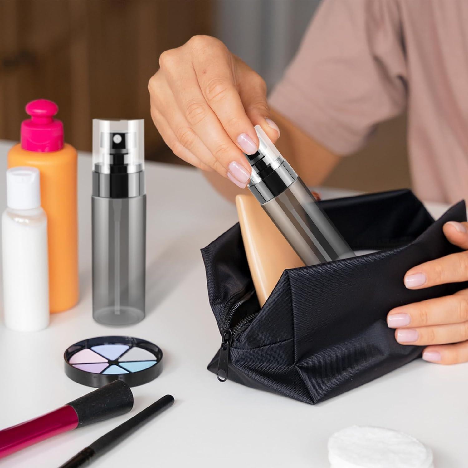 3 Botellas de Spray 30ml GIVITASOT Plástico Negro Nebulizador