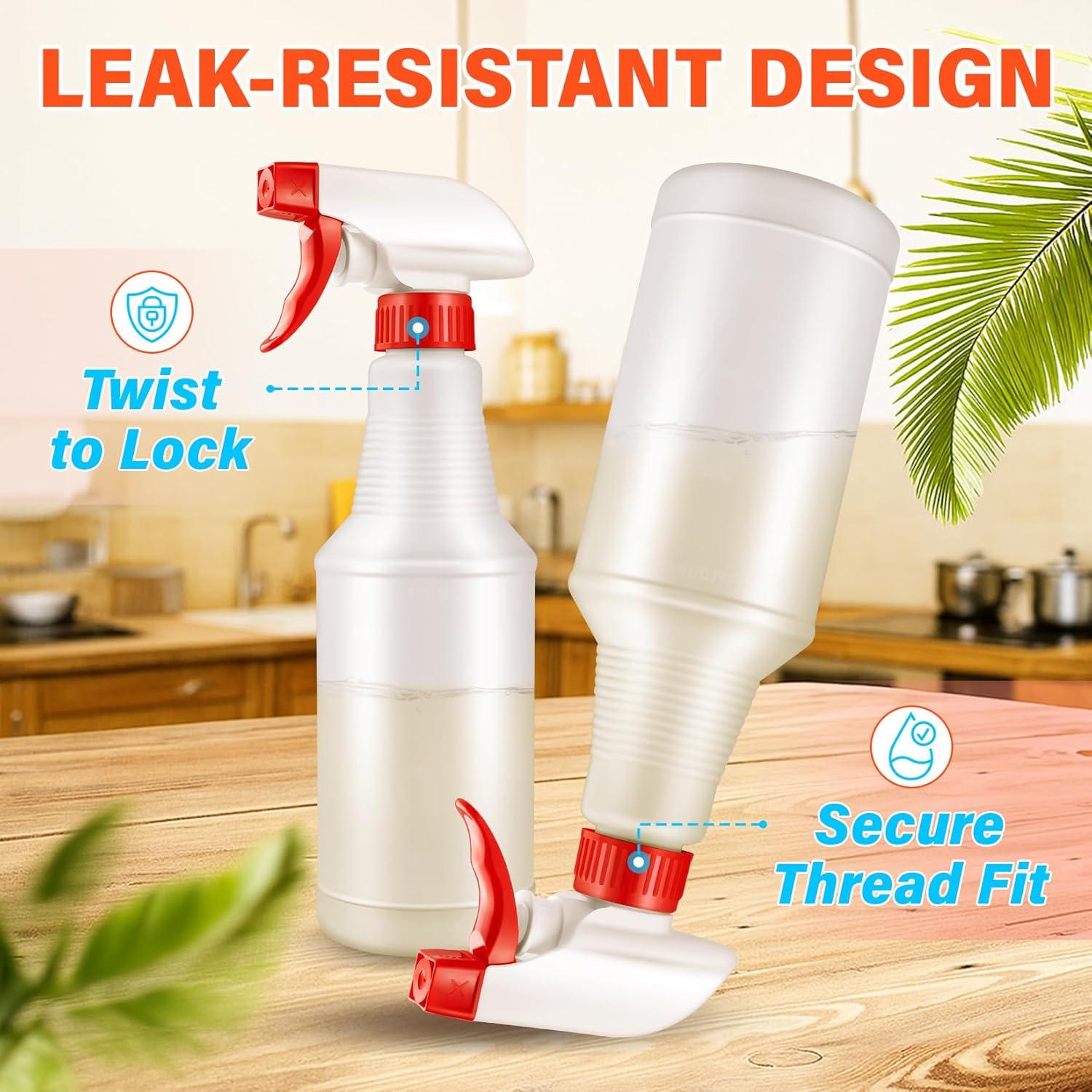 Botellas de Spray DIYSELF 16oz (473ml) - Paquete de 2, Ajustable