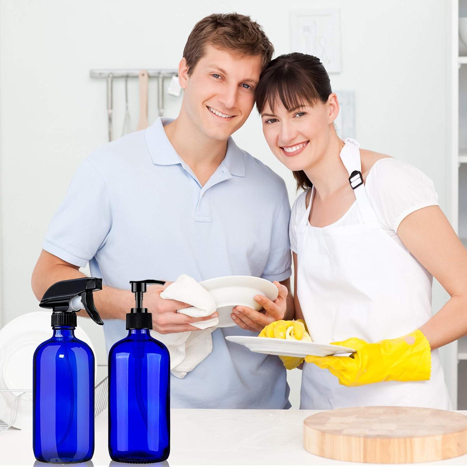 Botellas de vidrio ámbar 500ml VEYIINA NERO - Paquete de 2