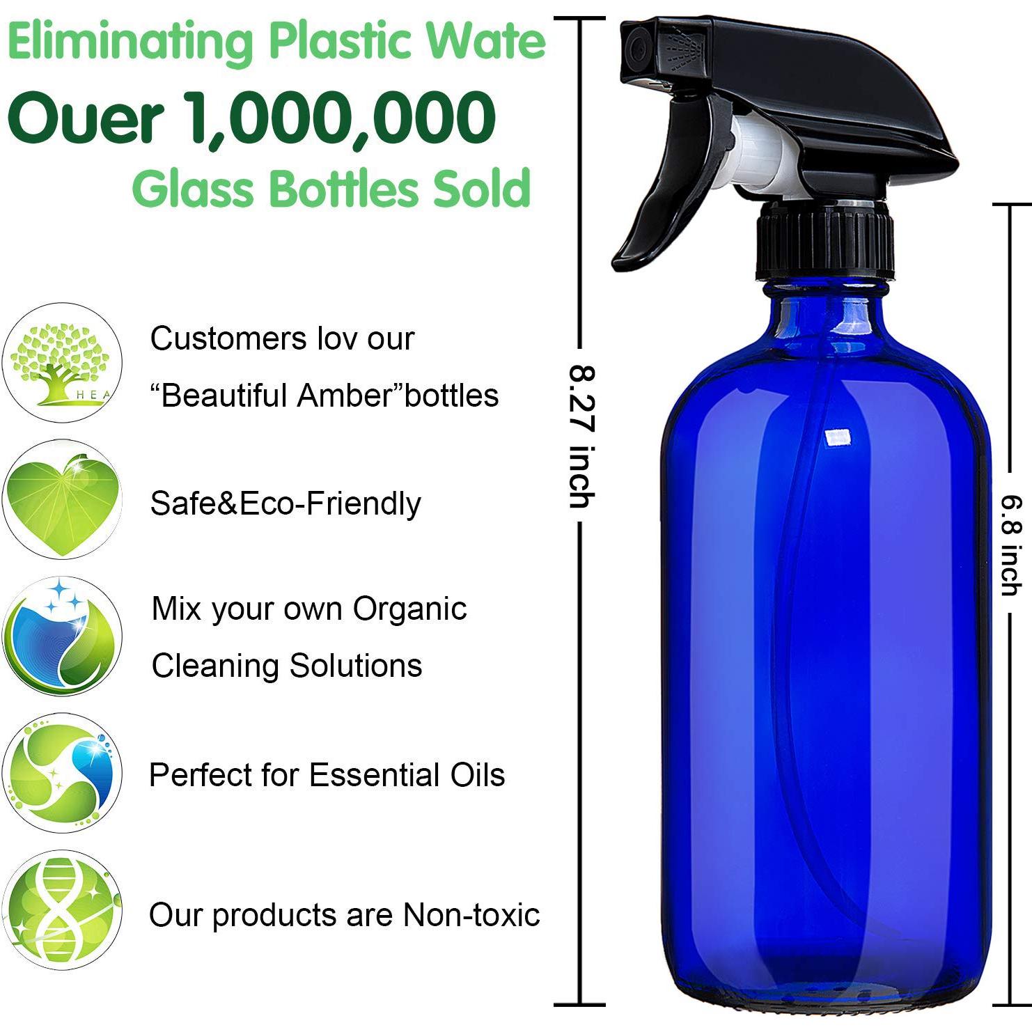 Botellas de vidrio ámbar 500ml VEYIINA NERO - Paquete de 2