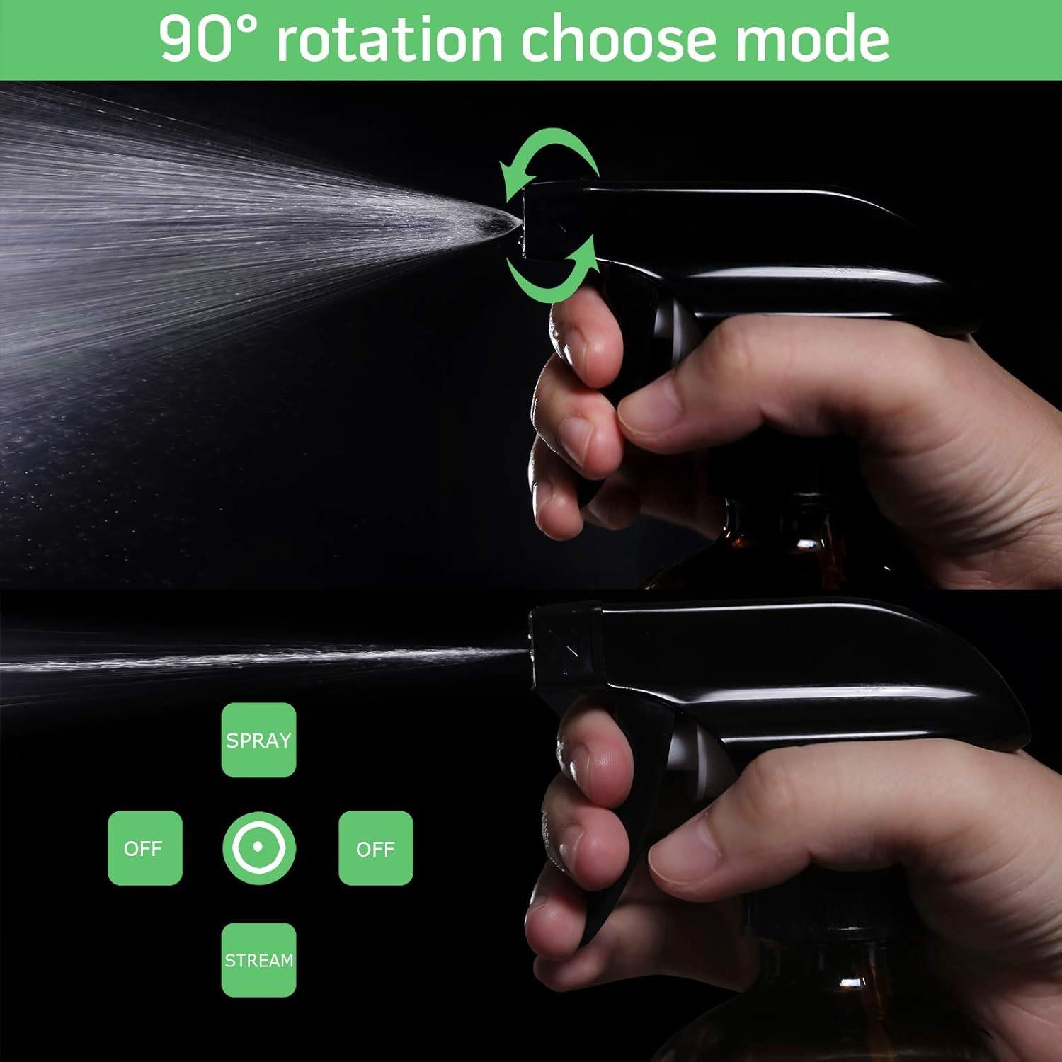 Botellas de vidrio ámbar 500ml VEYIINA NERO - Paquete de 2