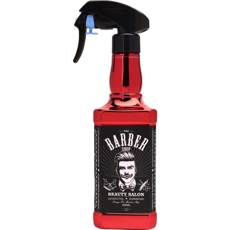 Botella de Spray para Cabello ZIBARBER 500ml Rojo