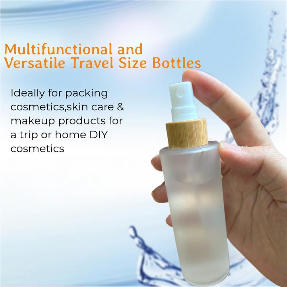 Botellas de Spray de Vidrio 80ml 4 Pack para Cosméticos