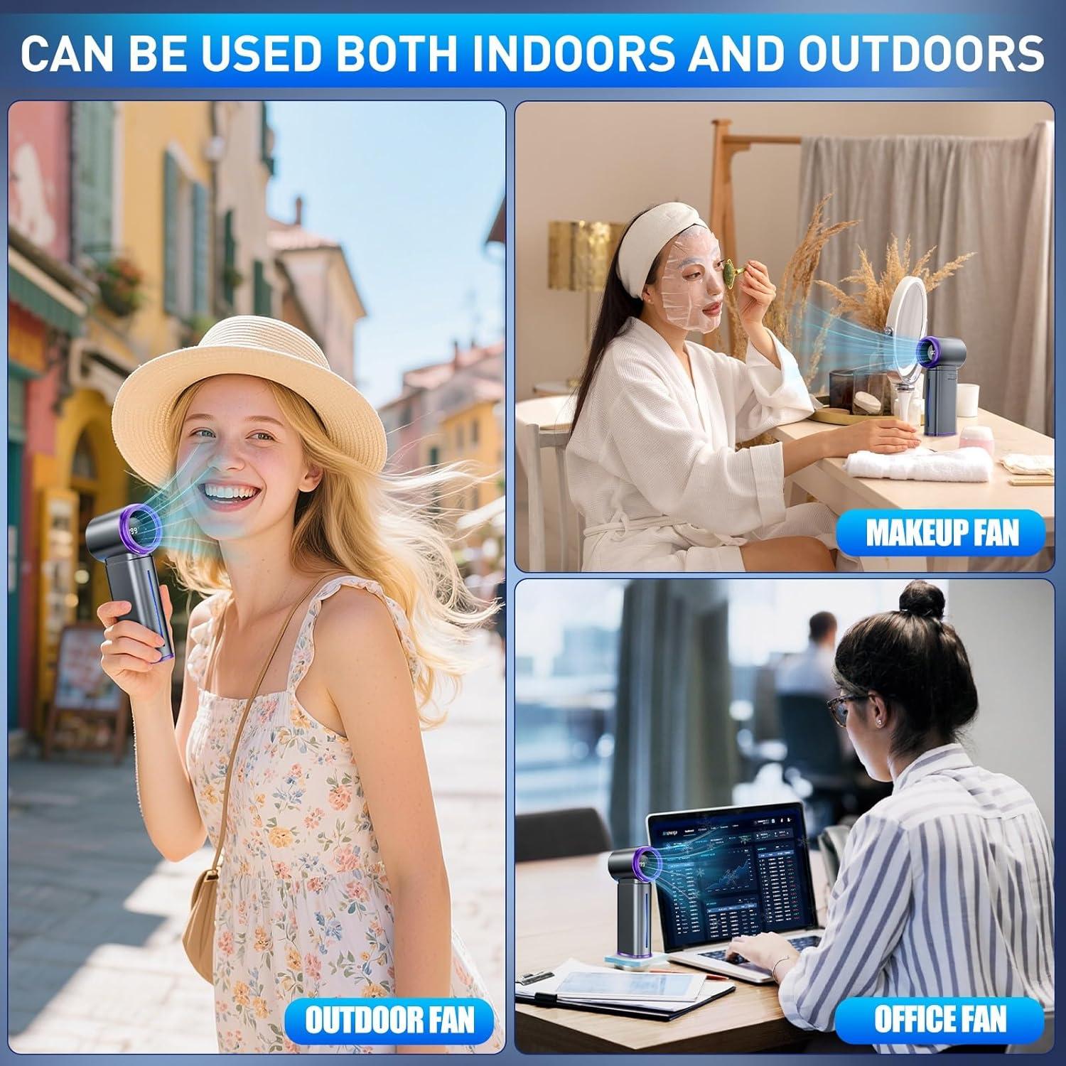 Ventilador de Nebulización Portátil GOSALISU GF04 199 Velocidades