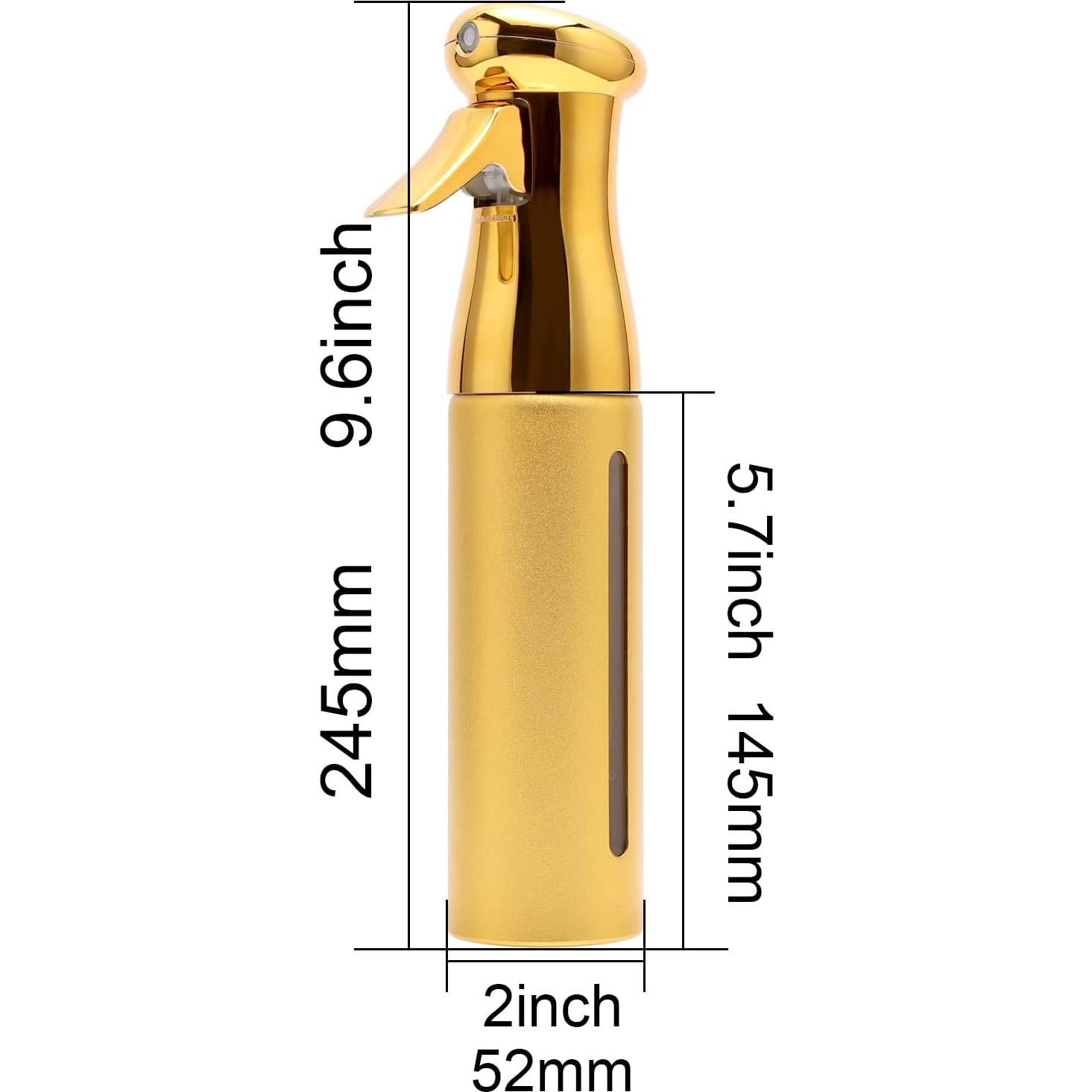 Botella Spray Multiusos ZIBARBER 295 ml Dorado