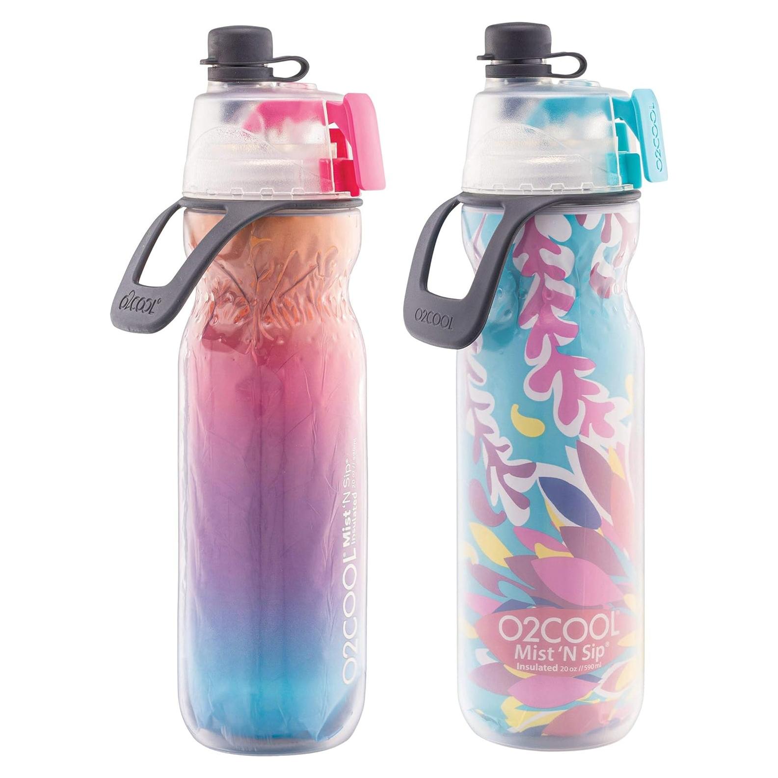 Botella de Agua O2COOL Arctic Squeeze Mist 'N Sip 2 Unidades 600ml