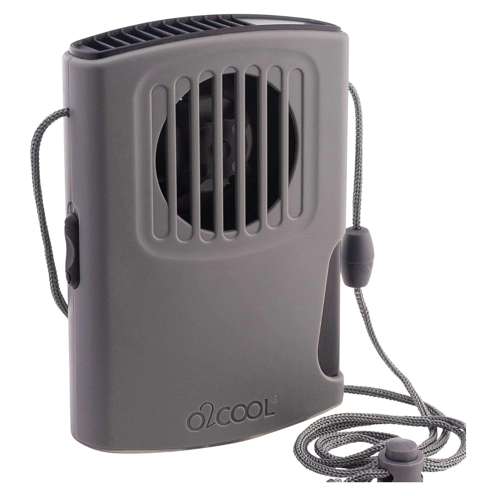 Ventilador Personal Portátil O2COOL con Rocío - Gris