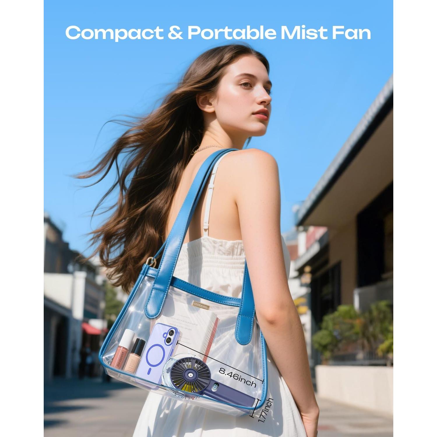 Ventilador de Nebulización Portátil Otlonpe S6, 4 Velocidades, Batería 4000mAh