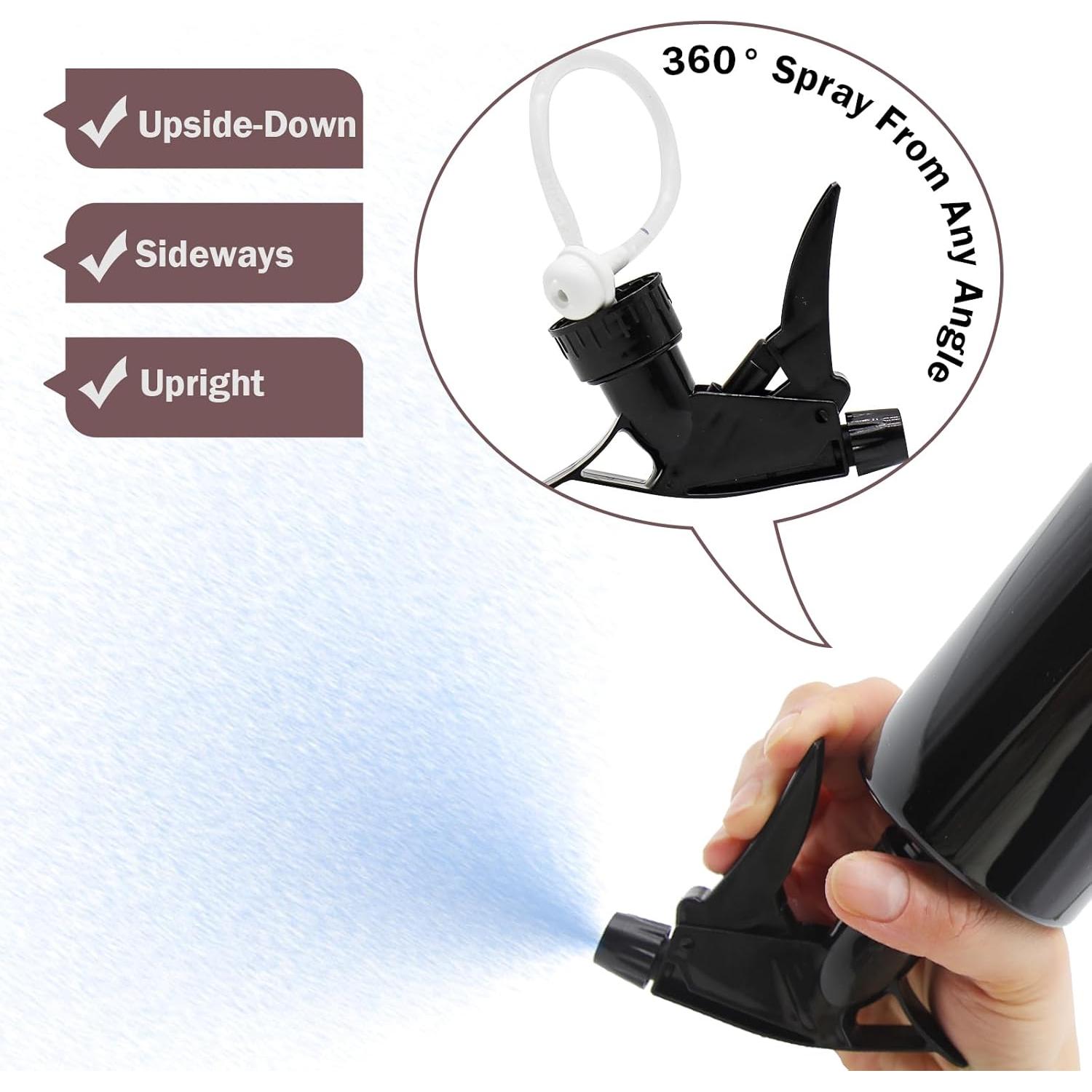 Botella de Spray 360° OFFIDIX 500 ml Paquete de 2 Negra