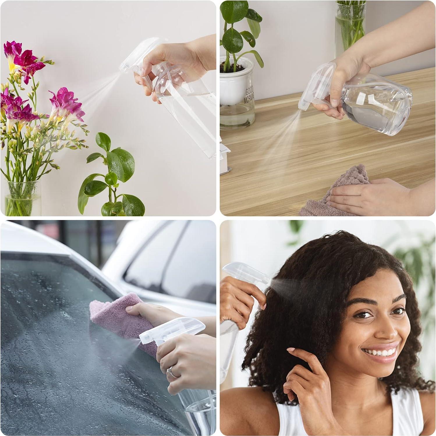 HOMBYS 4 Reemplazos de Pulverizadores de Gatillo 473ml Transparentes