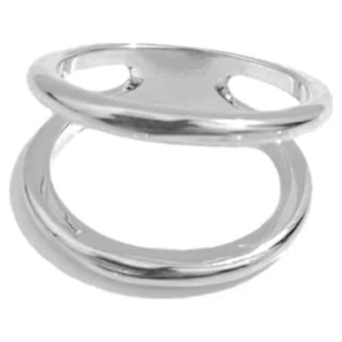 Clip de Bufanda de Seda Ovalado Minimalista Dtja - Broche de Chal