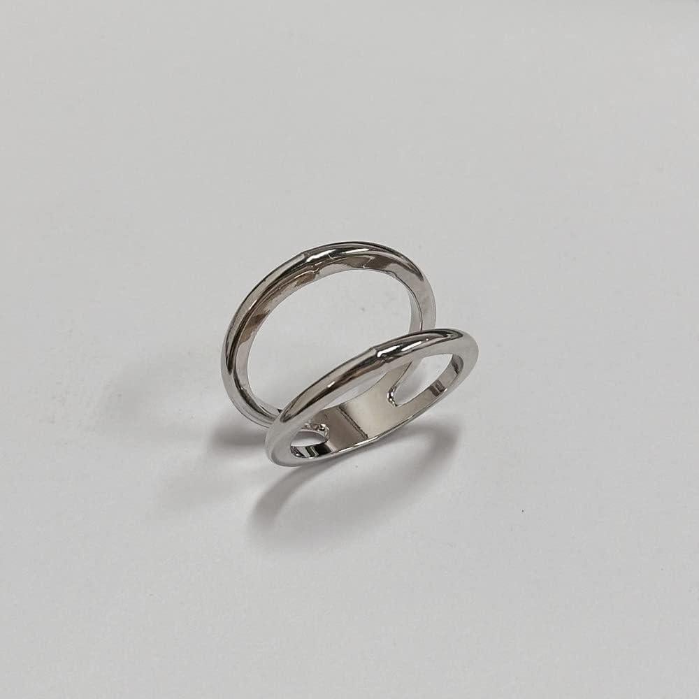 Clip de Bufanda de Seda Ovalado Minimalista Dtja - Broche de Chal