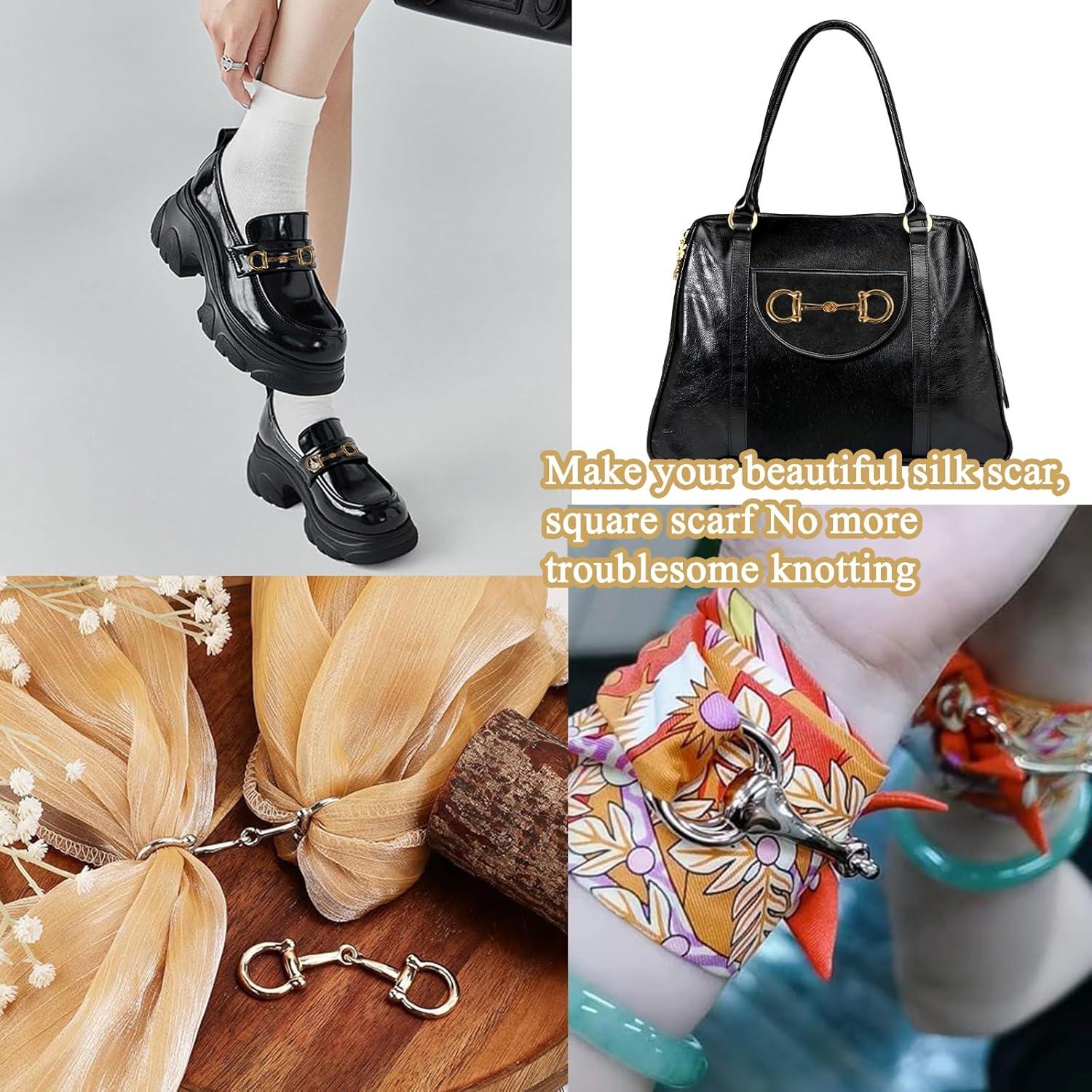 2 Anillos de Bufanda PKRFCJ en Oro y Plata, 7.9 cm