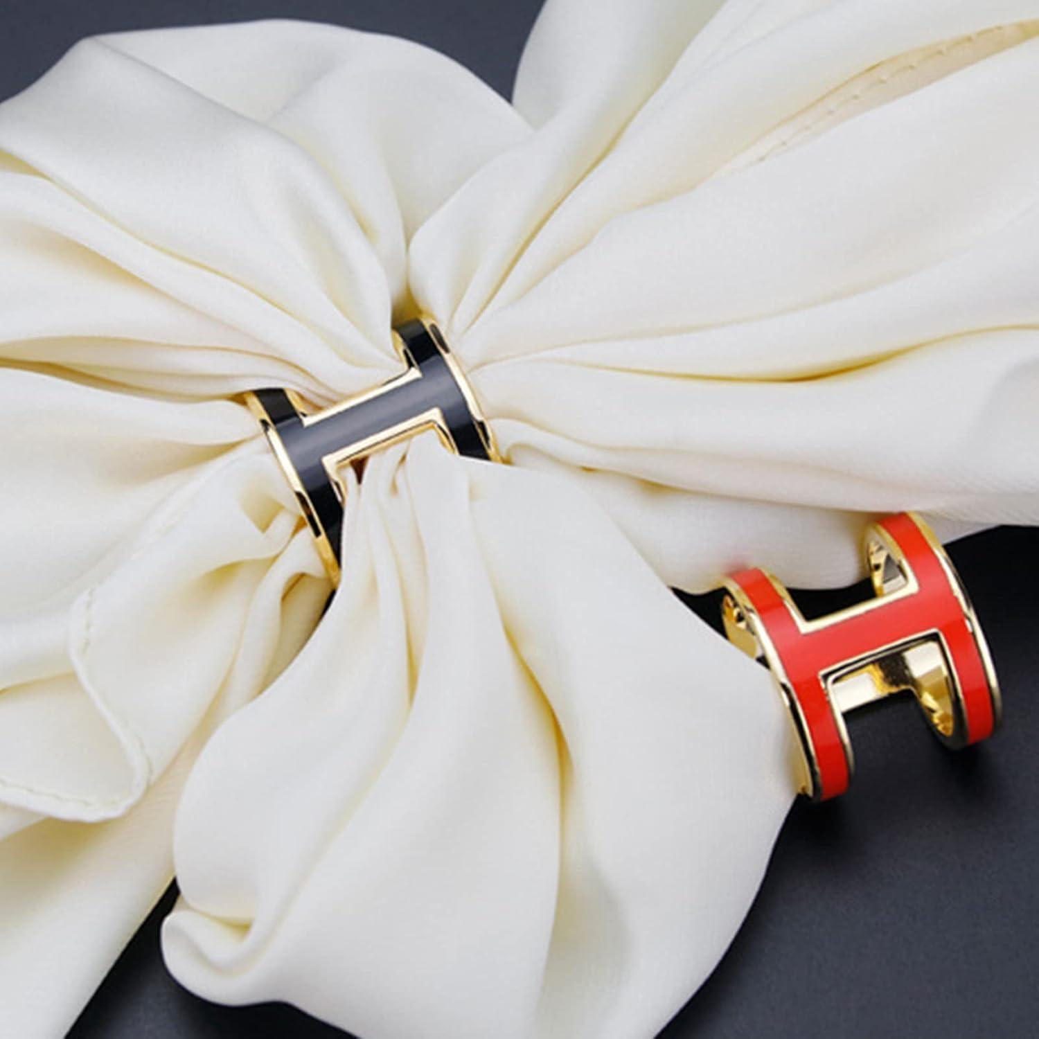 Hebilla de Bufanda KMDJG Acero Inoxidable Tipo H 4 Pcs