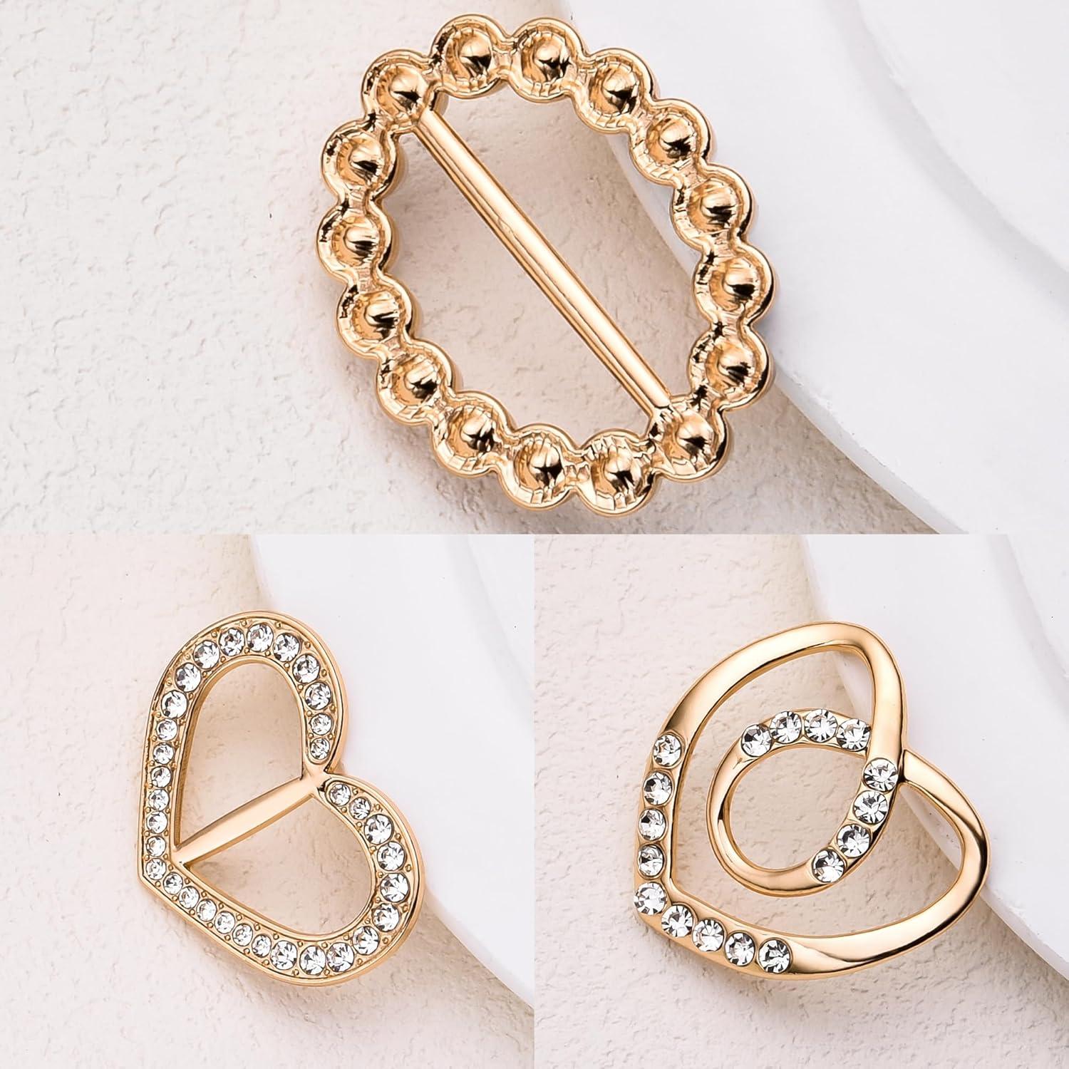 Anillo de Bufanda de Perla Mariposa Plikin 6PCS para Mujeres