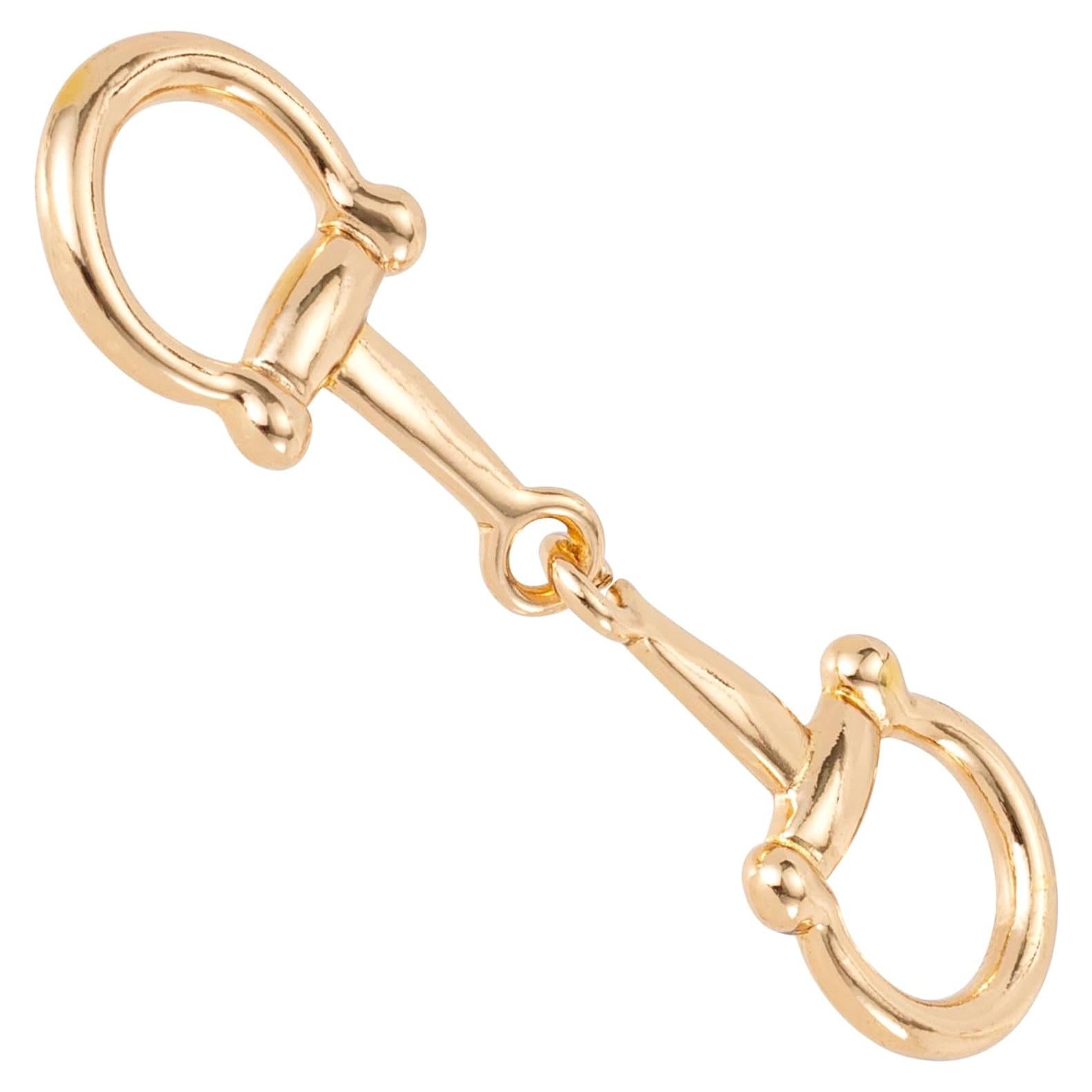 Hebilla de Bufanda Horsebit Dorada para Mujeres - 1 Pieza