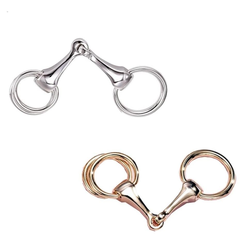 2 Piezas Hebilla de Bufanda Cuadrada de Zinc Oro y Plata