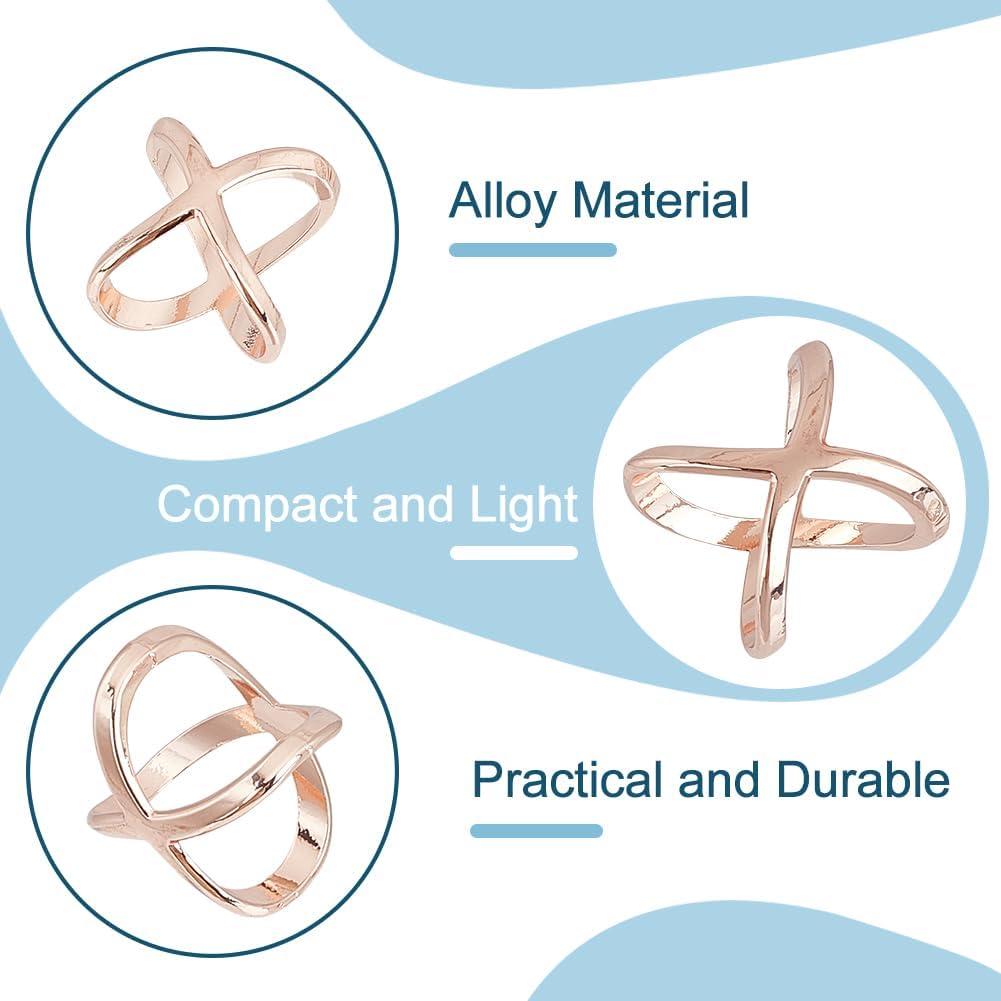 Clip de Bufanda ANATTASOUL 6 Piezas Hebilla Geométrica