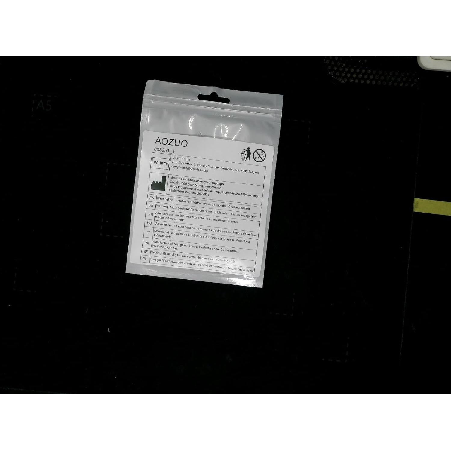 Anillo de Bufanda AOZUO 2pcs Metal Dorado Plateado 7.8x2.2cm