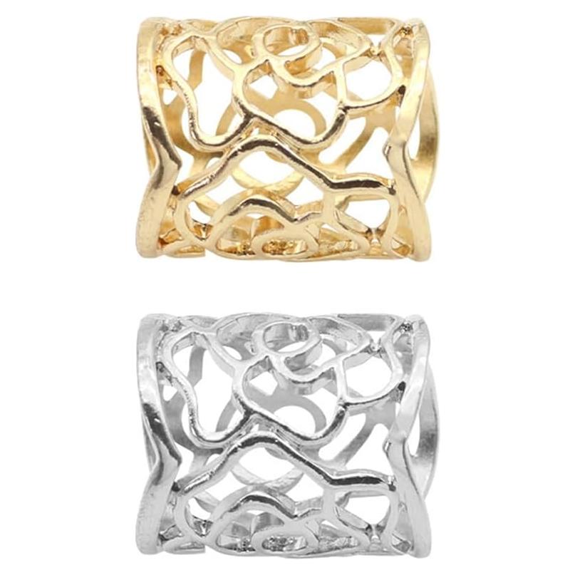 Anillos de Bufanda KESYOO 2 Piezas Retro Clips para Damas