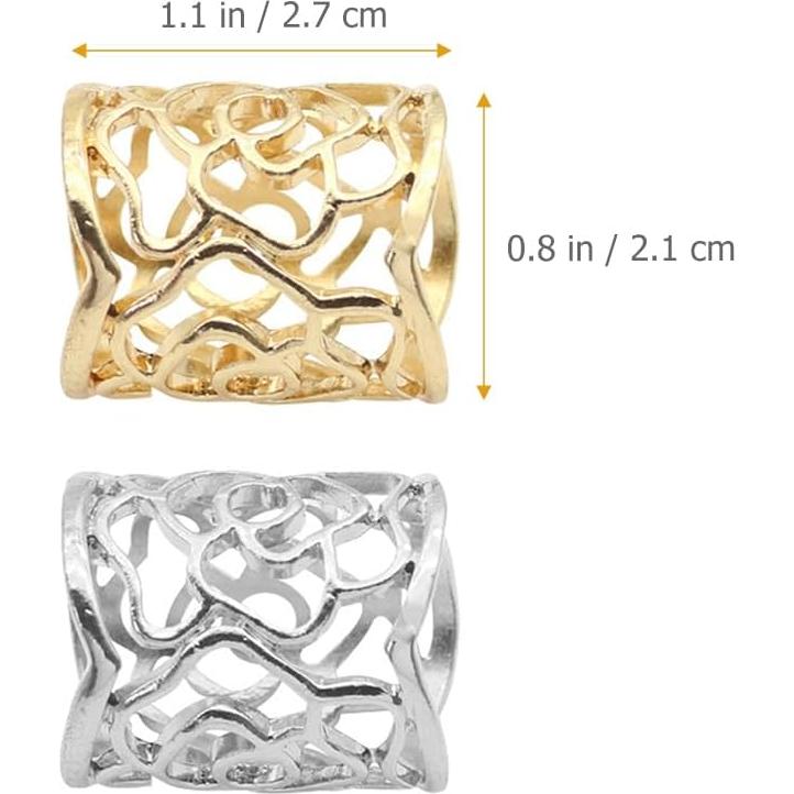 Anillos de Bufanda KESYOO 2 Piezas Retro Clips para Damas