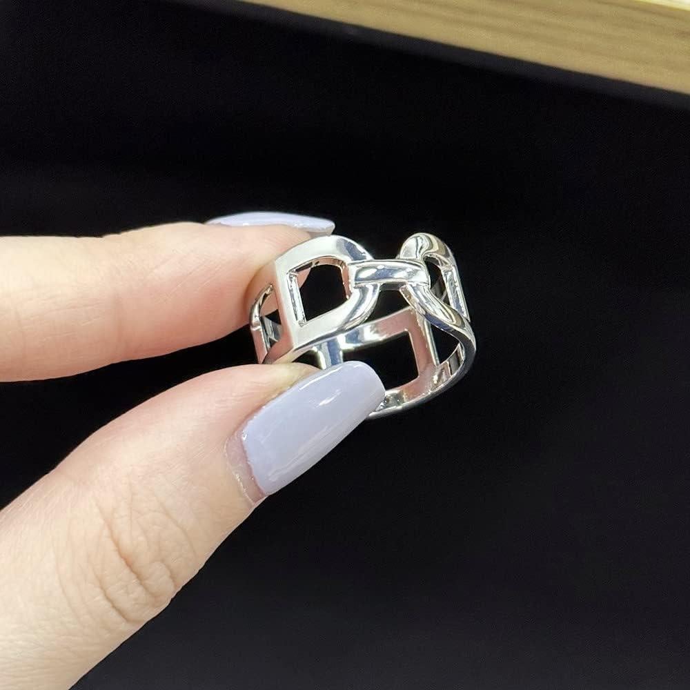 Clip de Bufanda de Seda con Cadena Gruesa Dtja - Tono Plateado