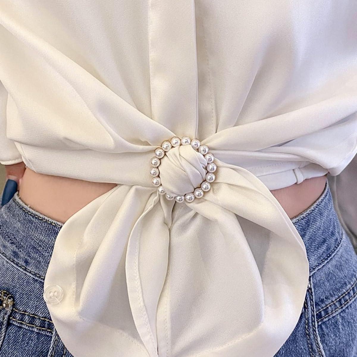 8 Clips de Bufanda y Camisa para Mujeres - Accesorios Elegantes