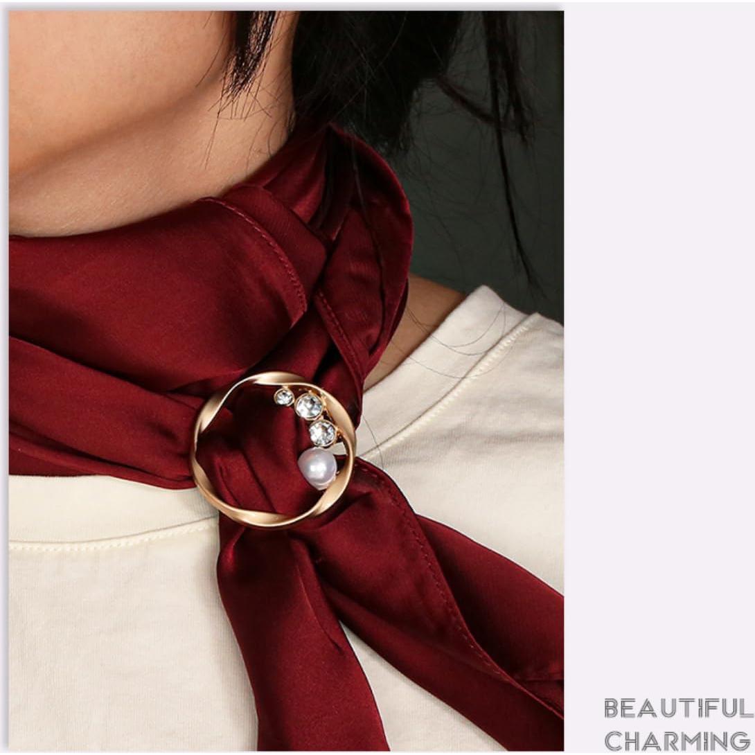 8 Clips de Bufanda y Camisa para Mujeres - Accesorios Elegantes