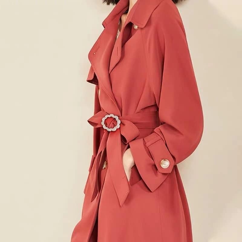 Anillo de Bufanda ROFARSO 2 Piezas Flor Cristal Rhinestone