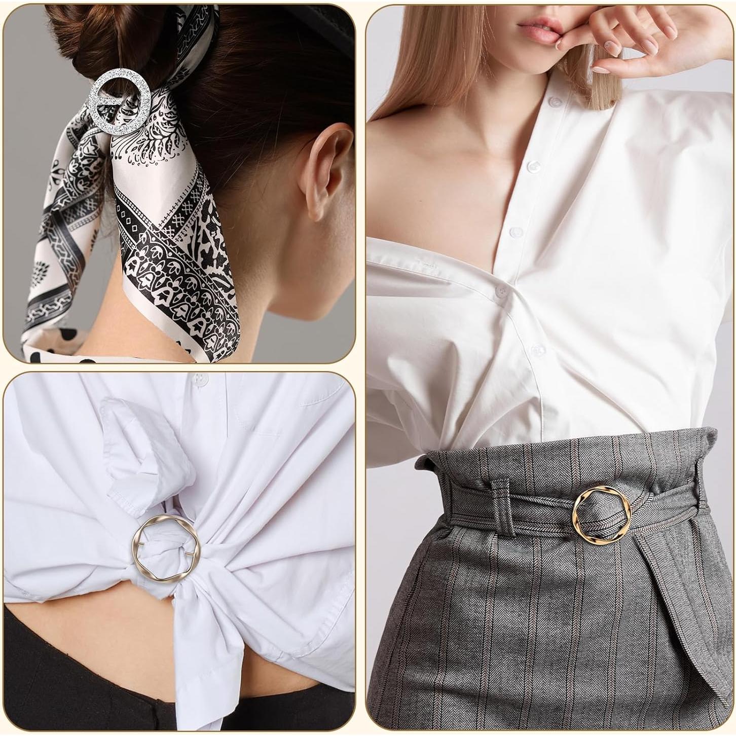 10 Clips de Bufanda y Camiseta ZIOGAJINE para Mujeres