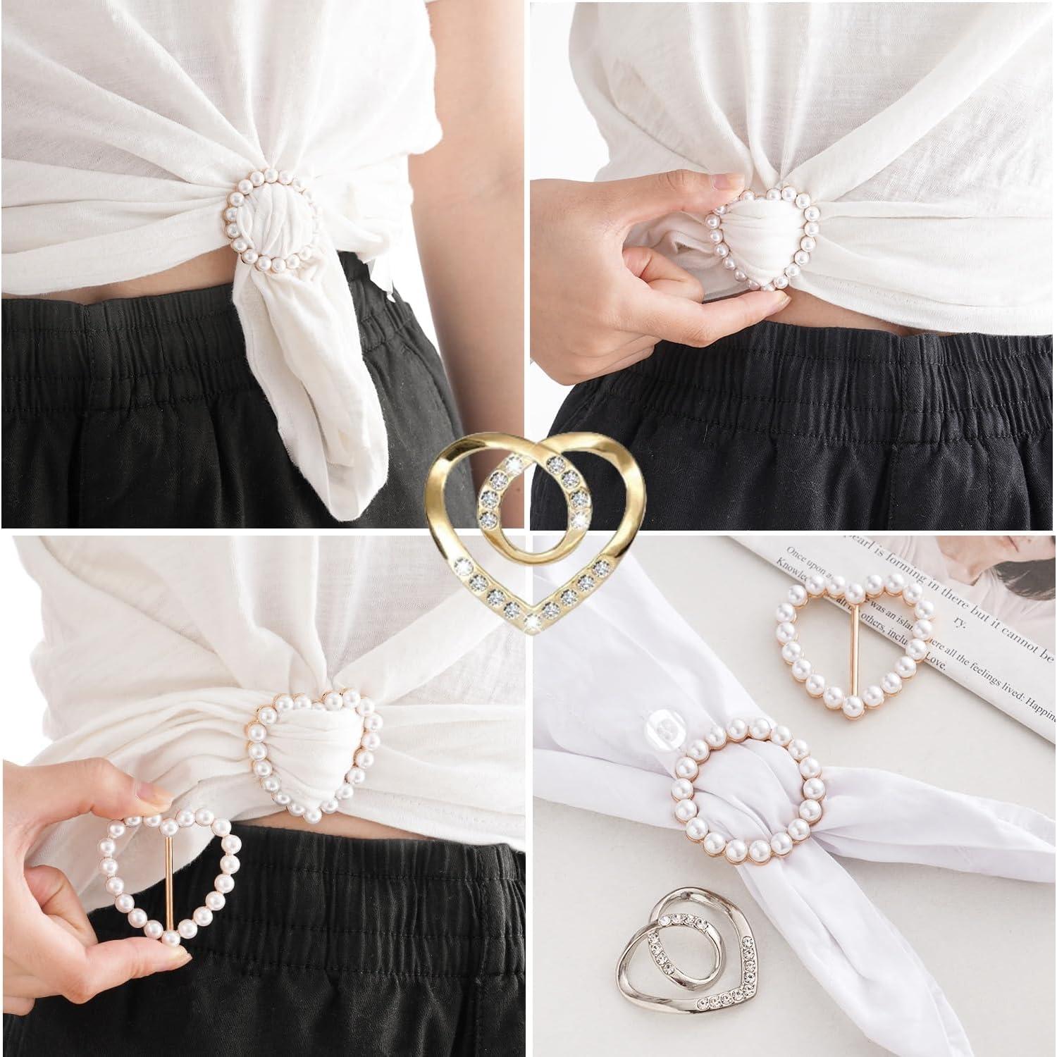 Set de 4 Anillos y Deslizadores de Bufanda Metal WORUYANG