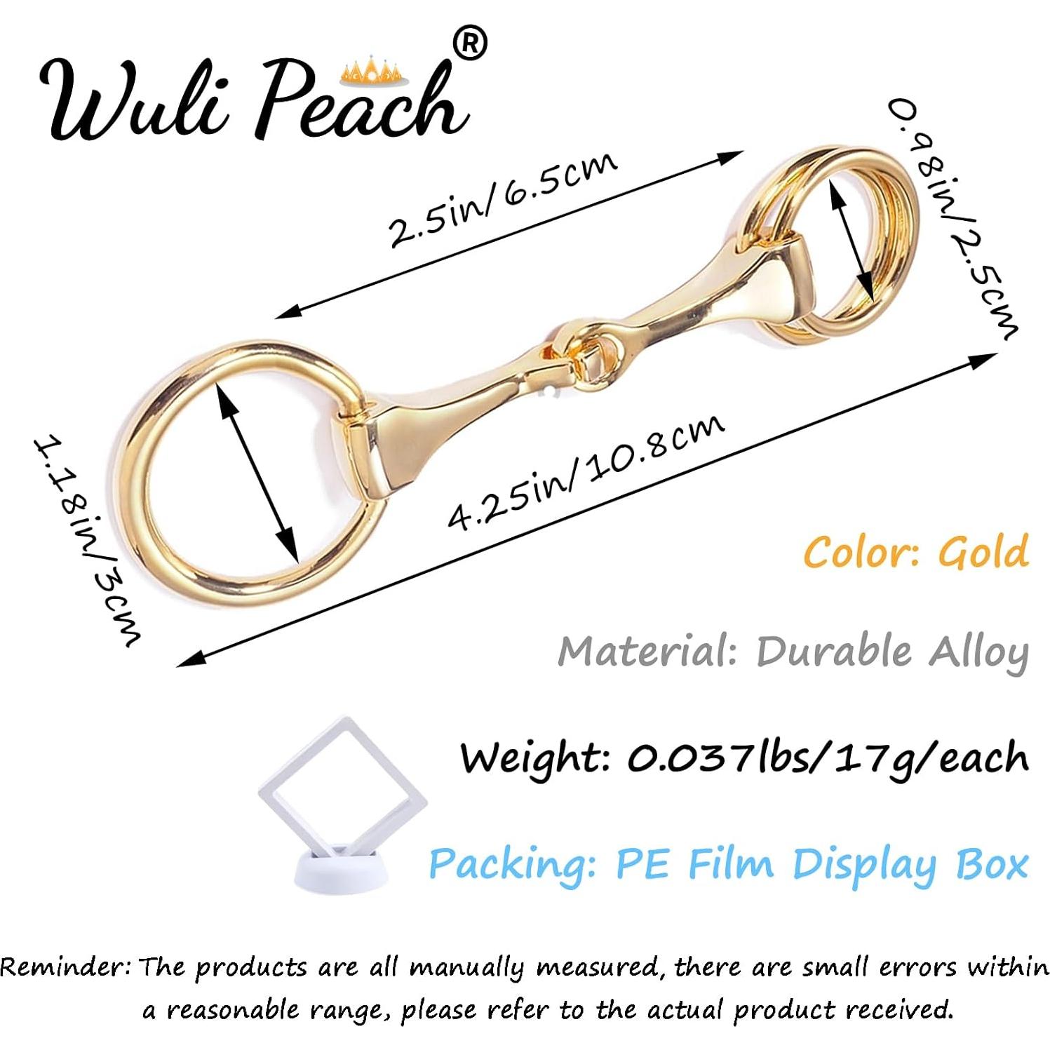 Anillo de Bufanda Horsebit WULI PEACH de Acero Inoxidable