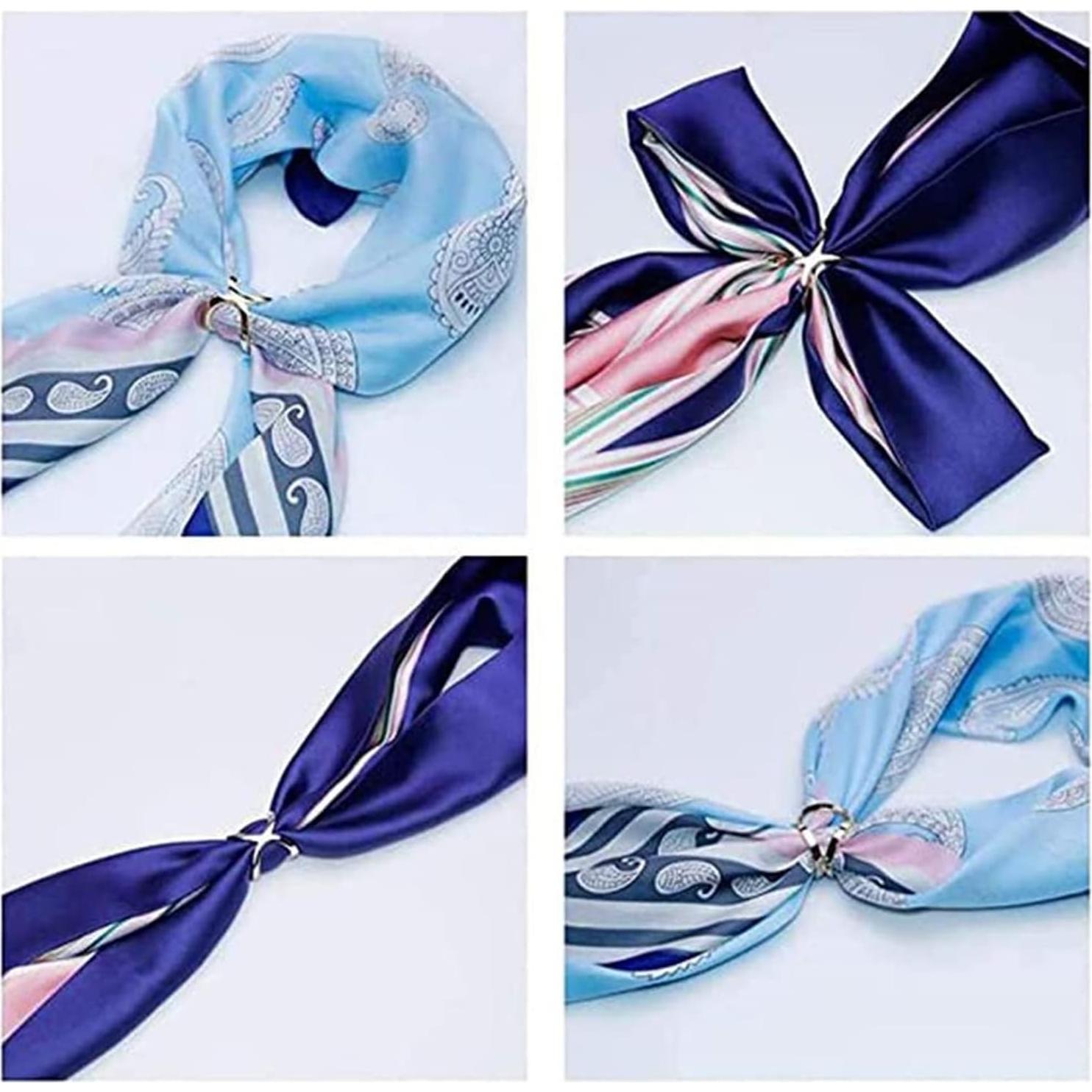 Anillos de Clip para Bufanda JANCAN 3 Pcs Elegantes en X