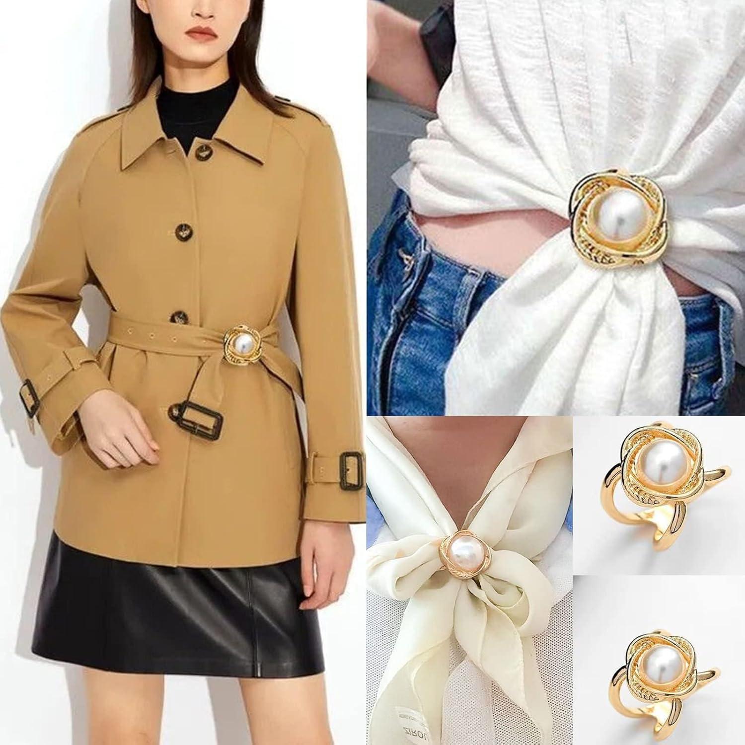 Anillo de Bufanda de Perla YANCHUN 4 Piezas para Mujeres