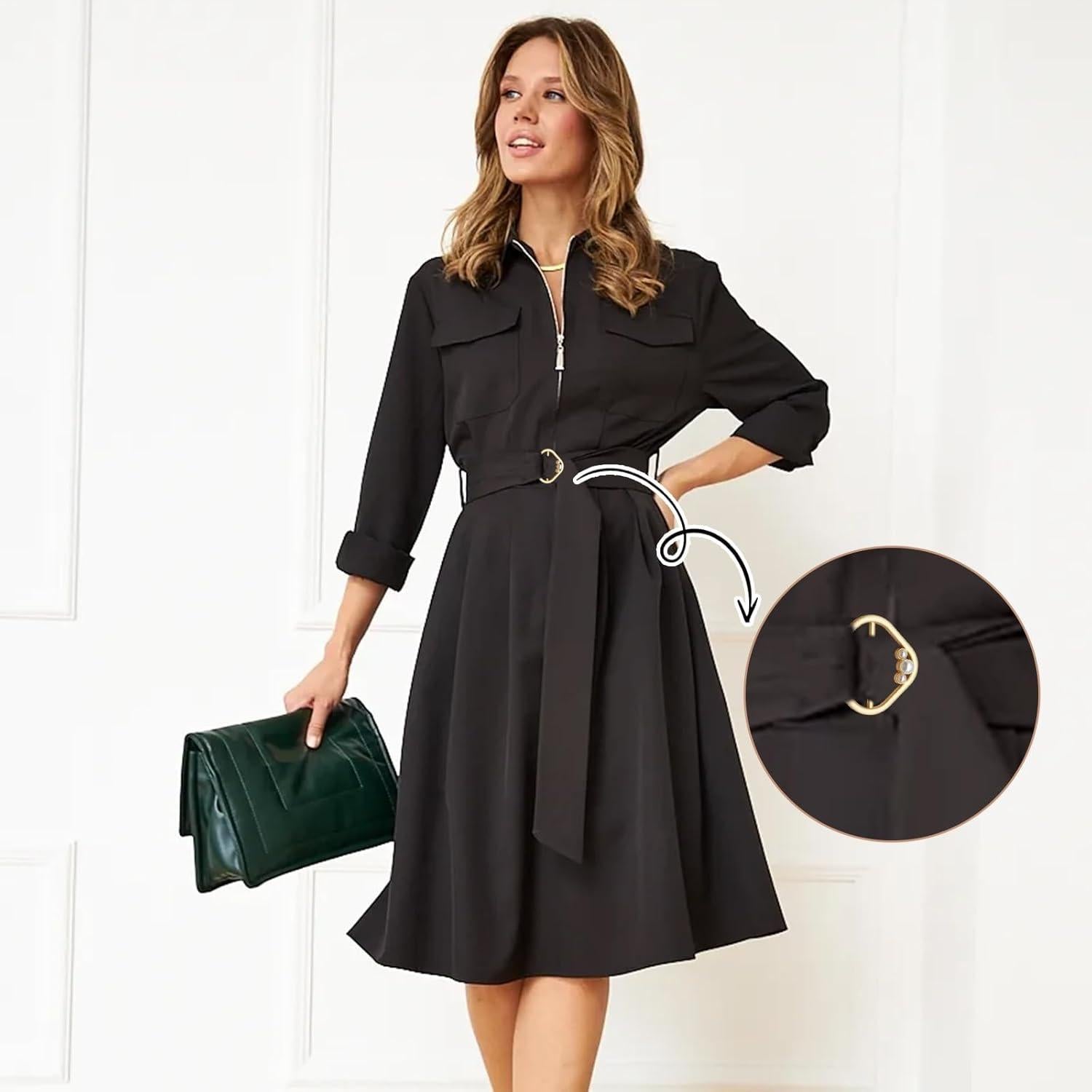 6 Clips de Bufanda de Seda con Perla y Rhinestone HEQXWL